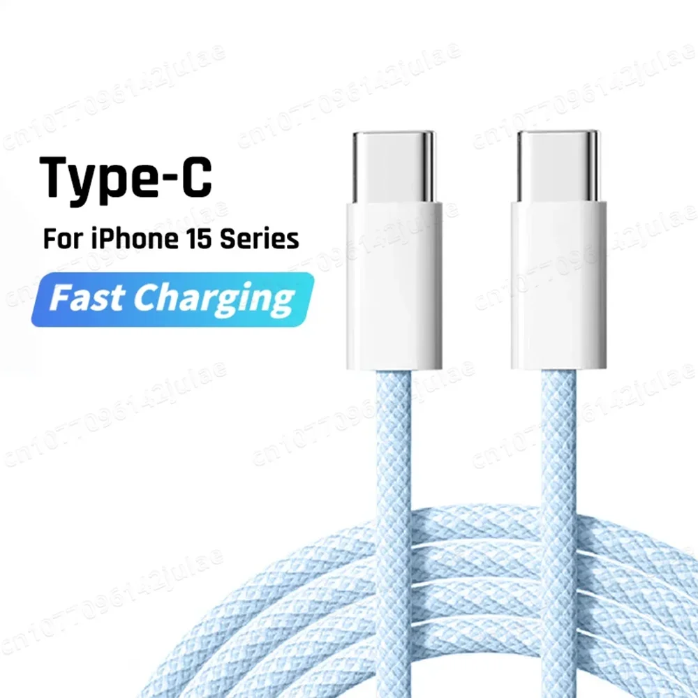 NNBILI Original 60W PD Fast Charger – 6A USB-C to USB-C Cable for iPhone 15/16 Pro Max, Samsung S24, Xiaomi, and More