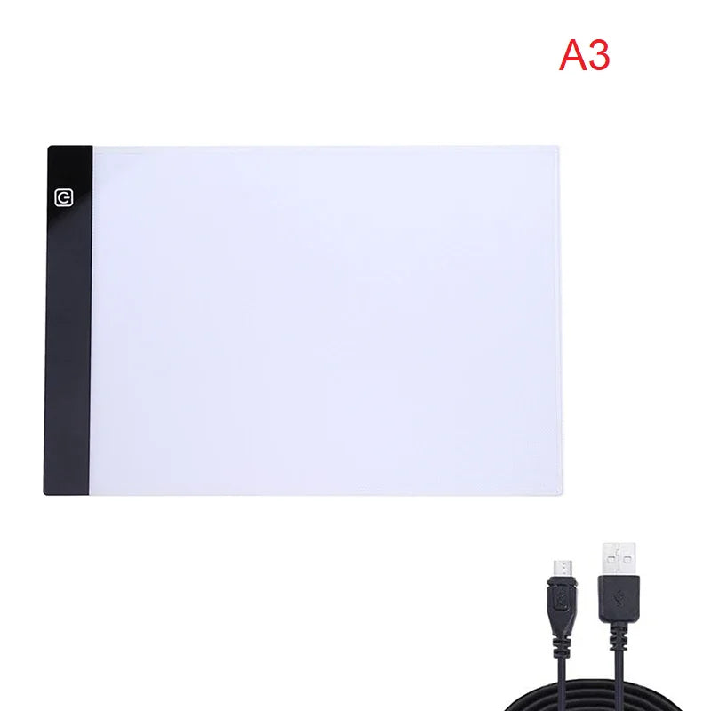 EDUP Dimmable LED Light Pad A3/A4/A5, 3-Level Brightness Tracing Light Box with Eye Protection for Drawing & Diamond Painting