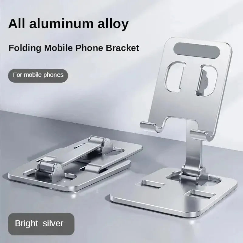 OLOPKY Adjustable Aluminum Phone & Tablet Stand | Universal Folding Desktop Holder for iPad, Mobile Phones, and Tablets