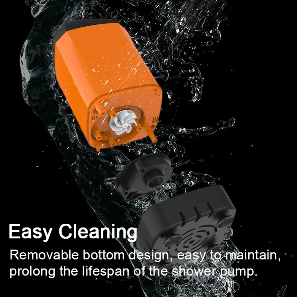 Portable Electric Camping Shower – IPX7 Waterproof with Digital Display, Ideal for Outdoor Hiking, Travel, Pet Washing, and Watering