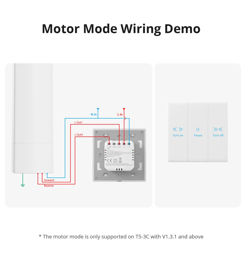 SONOFF T5 Smart WiFi Touch Wall Switch Timer Scene with LED Light eWeLink APP Automation Remote Control Alexa Google Home Alice