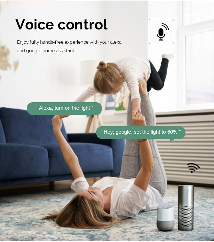 DIY  Wifi Smart Dimmer Switch Module Tuya/Smartlife APP Remote Control Two Way Compatible with Alexa Google Home Voice Control