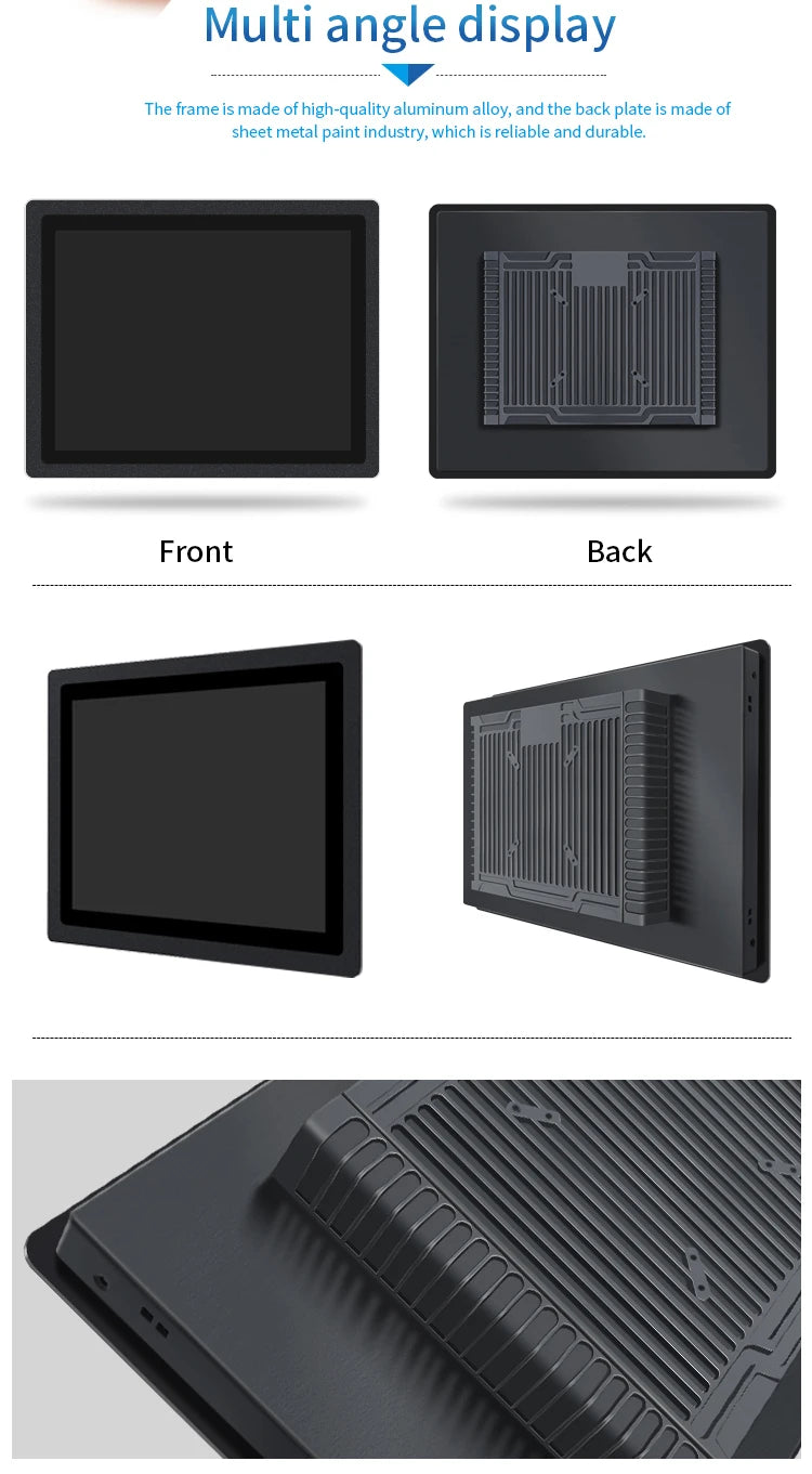 Fanless Industrial computer Mini Tablet Panel All In One PC with i3 3217U Capacitive touch Screen Win XP WiFi RS232 Com