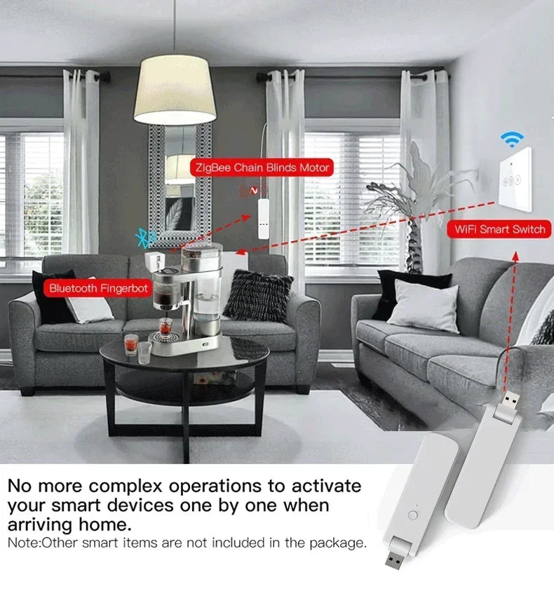 Tuya Zigbee 3.0 Hub Wireless Multi Mode Gateway Smart Home Bridge For Automation Via Smart Life Works with Alexa Google Home