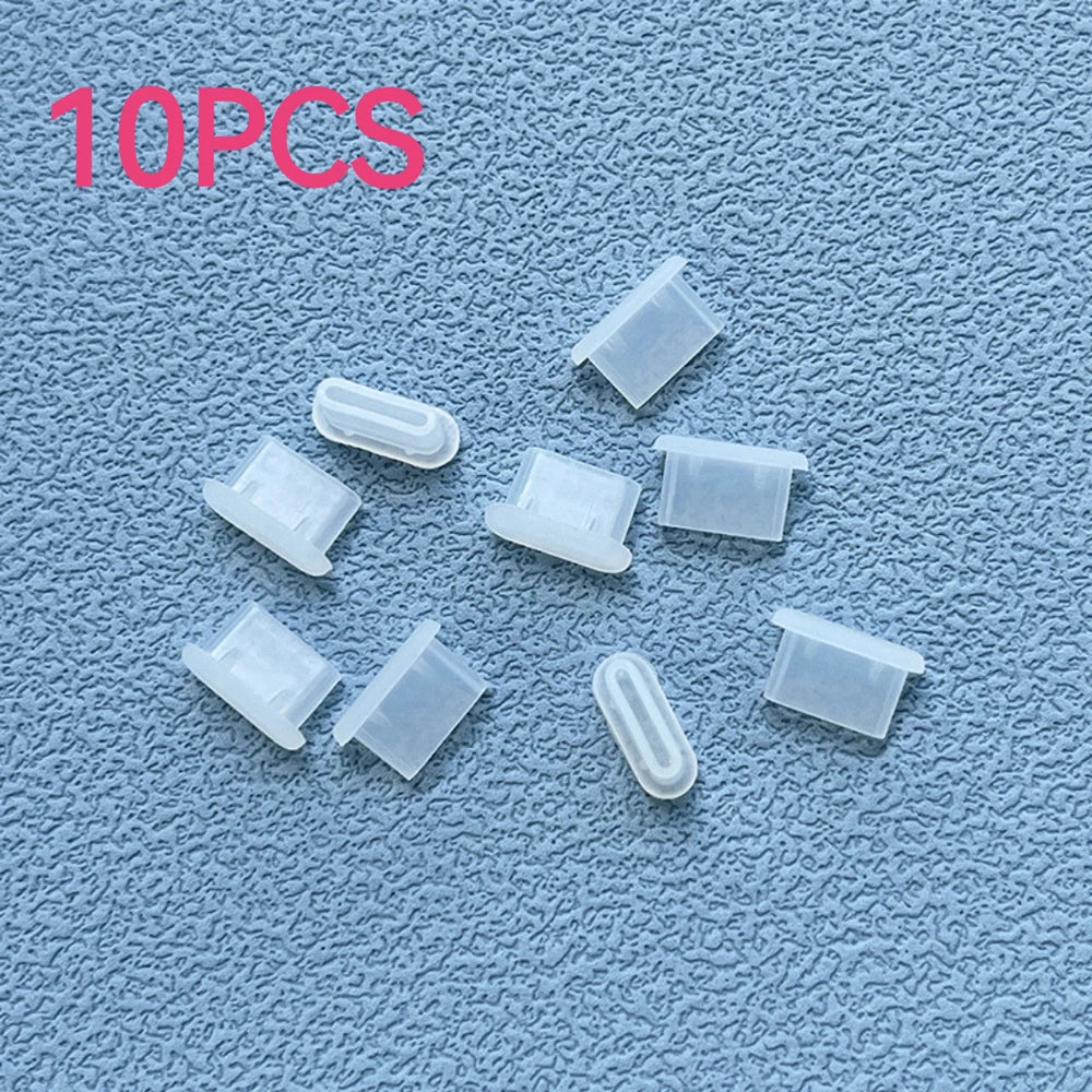 10/30/50PCS Type-C Silicone Dust Plugs | USB-C Charging Port Protectors for Samsung, Xiaomi, Huawei – Anti-Dust Caps