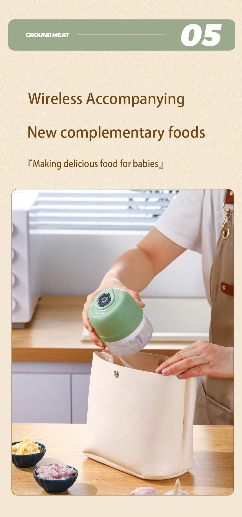 Electric Garlic Purer 100/250ML Mini Electric Garlic Chopper USB Charging Ginger Vegetable Cutter Food Chopper Kitchen Tools