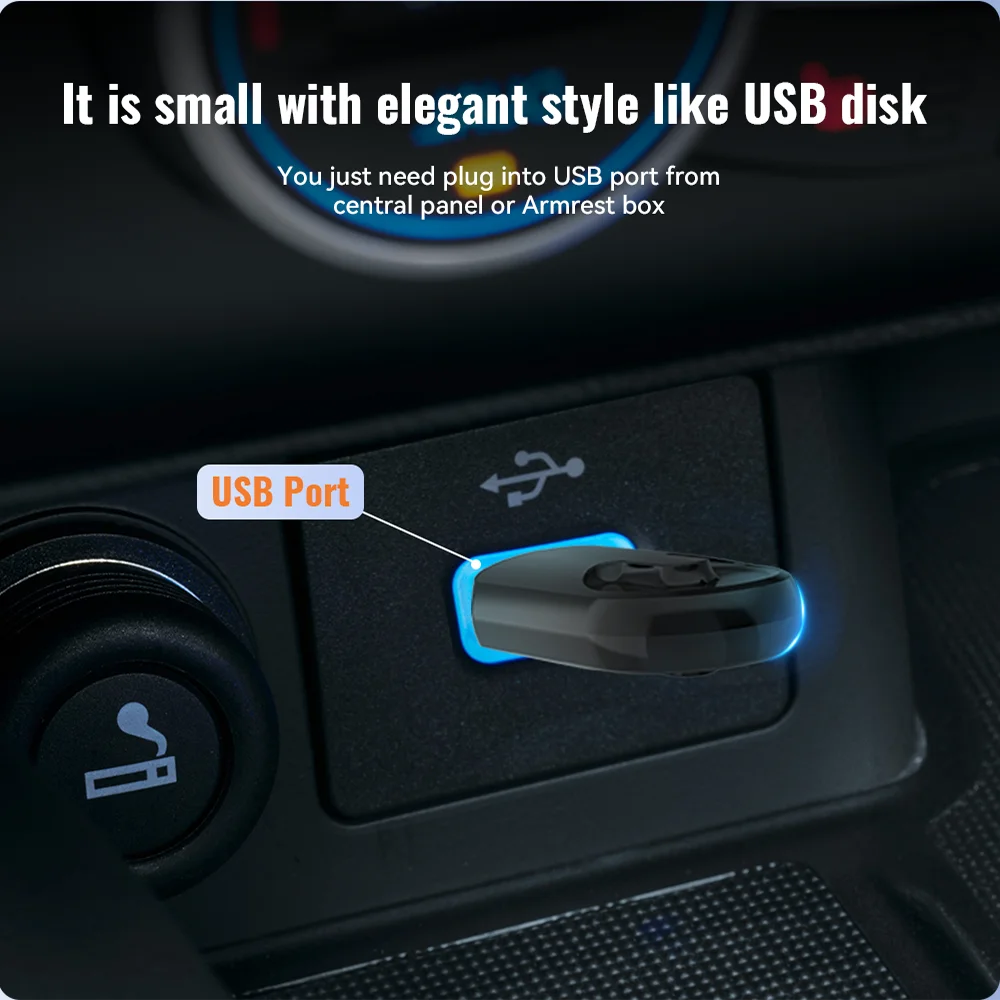 XUDA Wireless CarPlay & Android Auto Adapter, Fast WiFi Plug-and-Play Mini Box for Nissan and Universal Compatibility