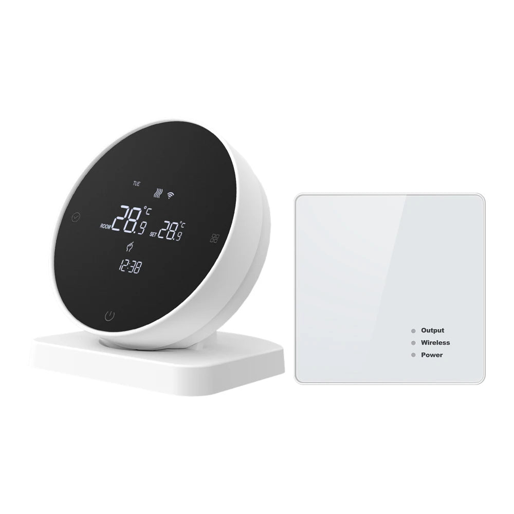 AVATTO Tuya WiFi Smart Thermostat，RF Wireless Receiver Temperature Controller ，For Water Gas Boiler Support Alexa Google Home