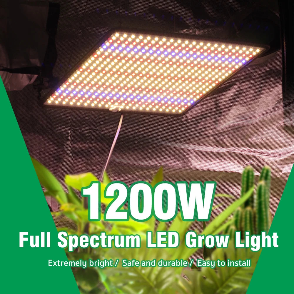 TRANYTON 40W LED Grow Light Full Spectrum, Phyto Lamp for Indoor Plants, AC85-240V for Grow Tent & Hydroponics