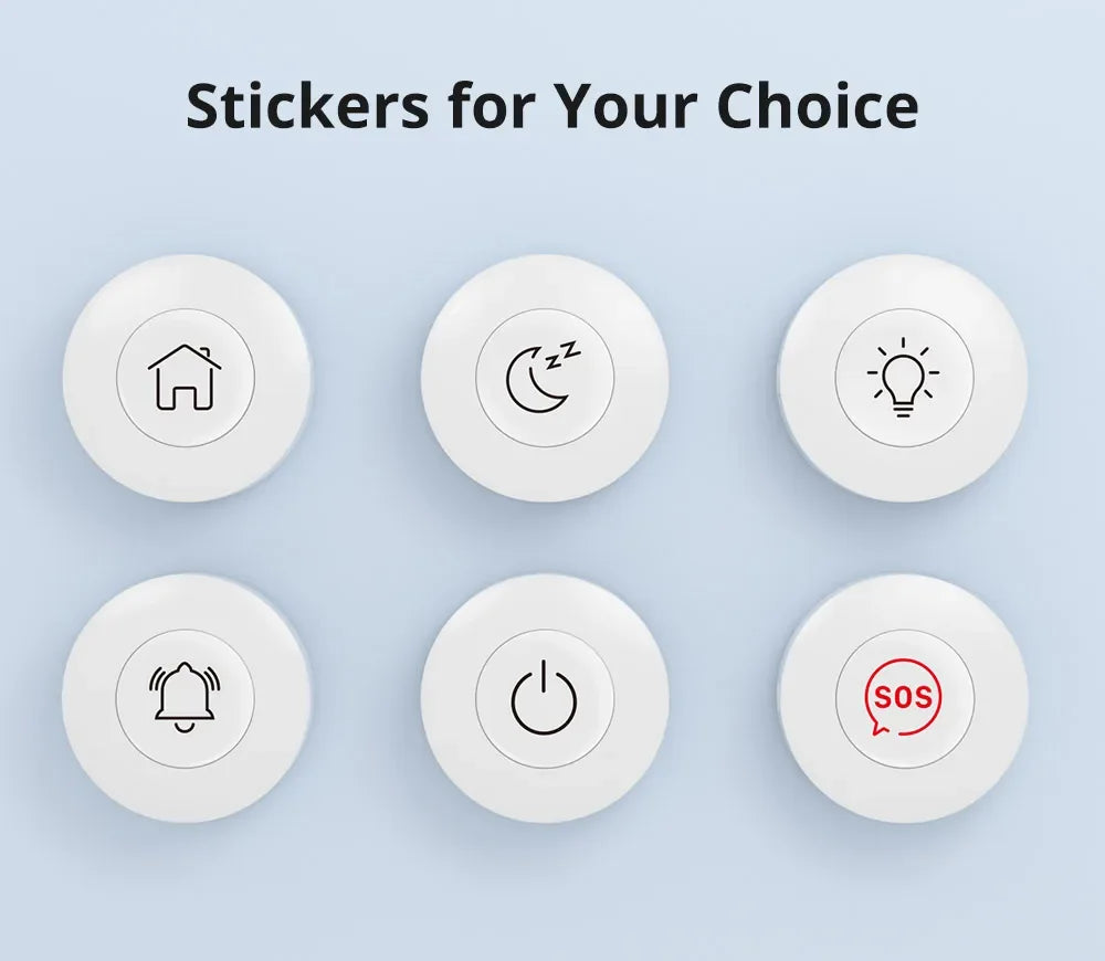 SONOFF SNZB-01P Smart Scene Button – Zigbee wireless button for eWeLink app, Alexa, and Home Assistant.