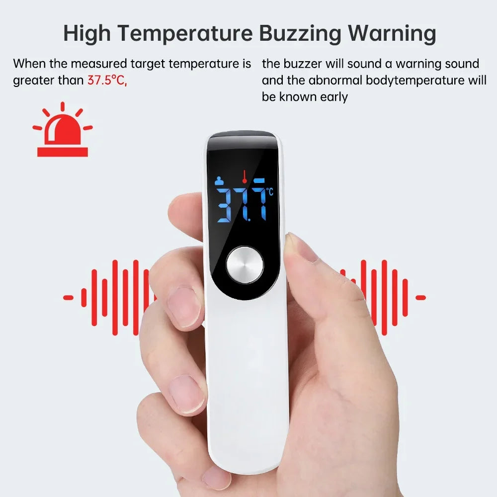 YUKUI Non-Contact Infrared Digital Thermometer - Medical-Grade for Infants & Adults, LCD Display, Laser Body Temperature, Ear & Forehead Measurement