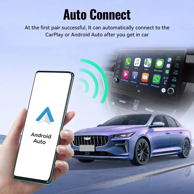 XUDA Wireless CarPlay & Android Auto Adapter, Fast WiFi Plug-and-Play Mini Box for Nissan and Universal Compatibility