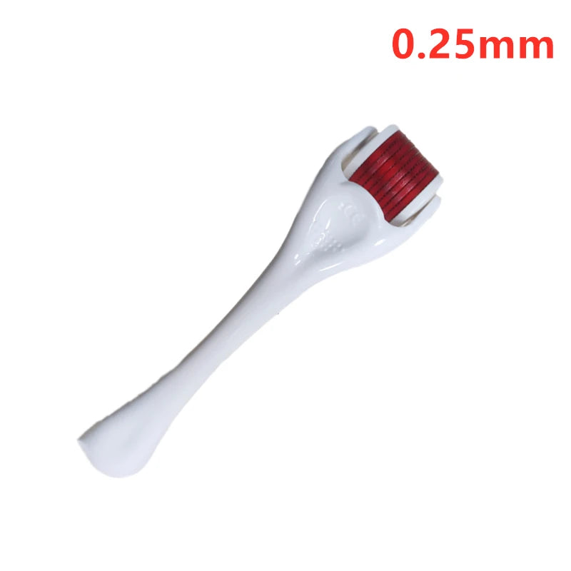 Derma Roller for Skin, Beard & Hair Growth – 540 Needles (0.2mm/0.25mm/0.3mm) Micro Needle Roller, Facial & Body Treatment, Includes Storage Case