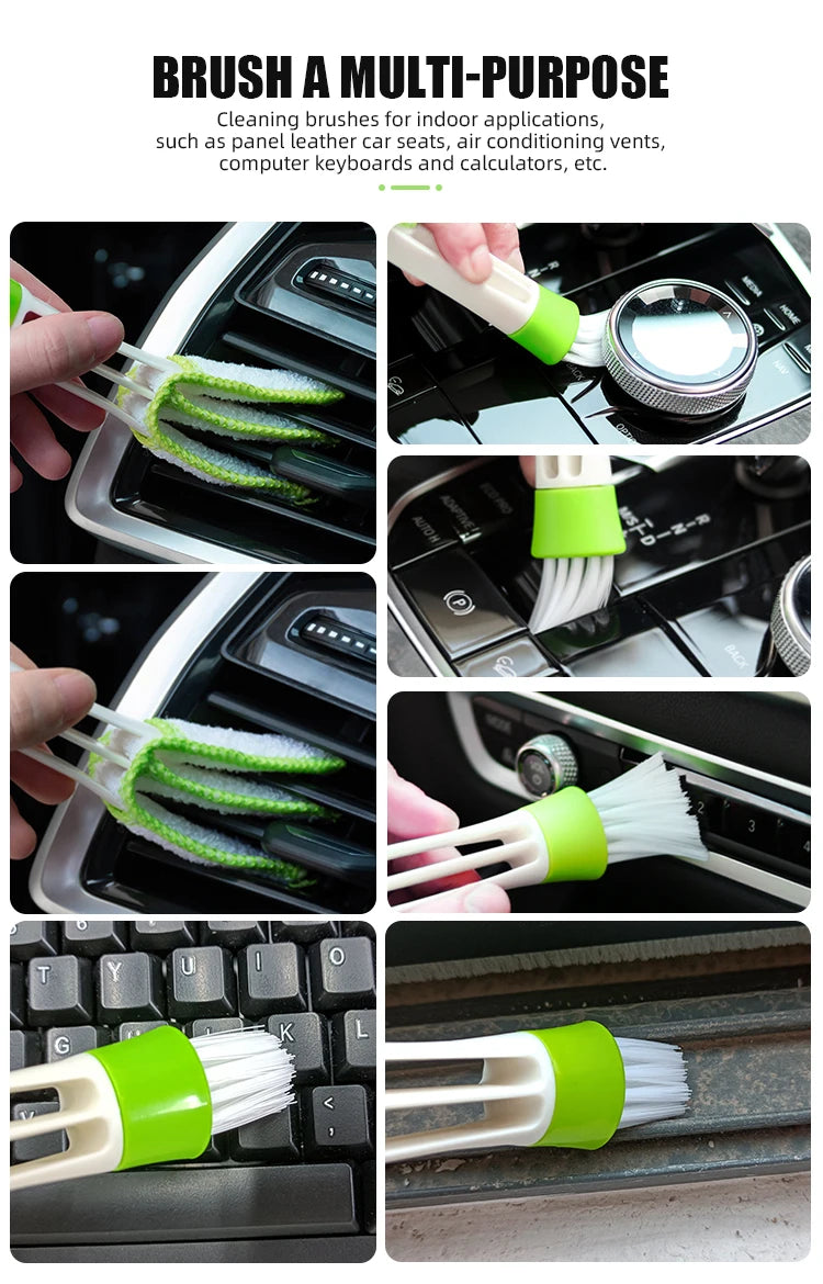 1PC Car Cleaning Brush - Detailing Accessories for Volkswagen Golf, Passat, Tiguan, Jetta, Polo, and More