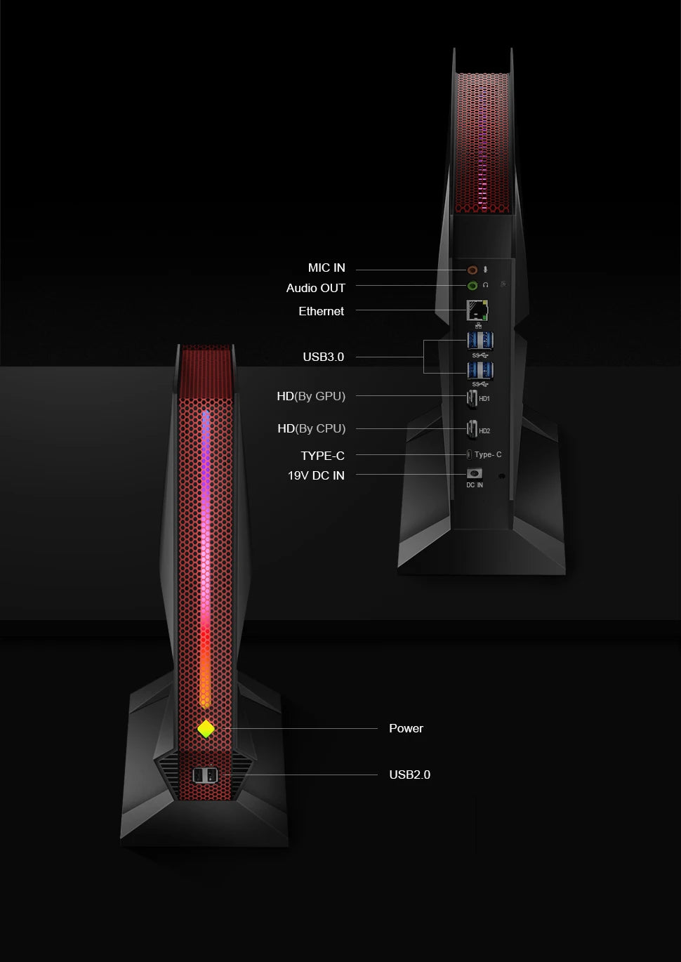 Chatreey G2 Mini PC Intel Core i9 12900H  With Nvidia RTX 4060 Gaming Desktop Computer PCIE 4.0 Wifi 6 BT5.0 Windows 11