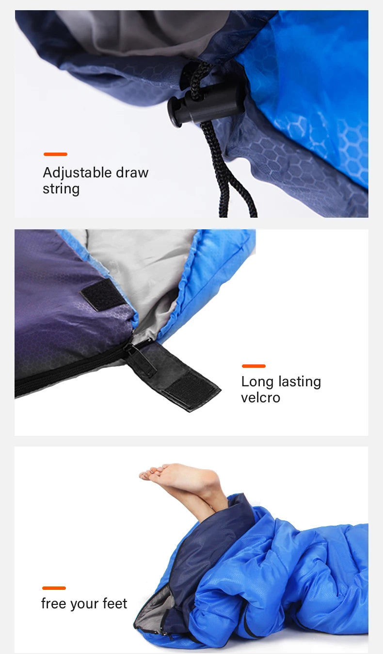 BISINNA Ultralight Waterproof Camping Sleeping Bag - Winter Warm Envelope Design for Backpacking, Hiking, and Outdoor Travel