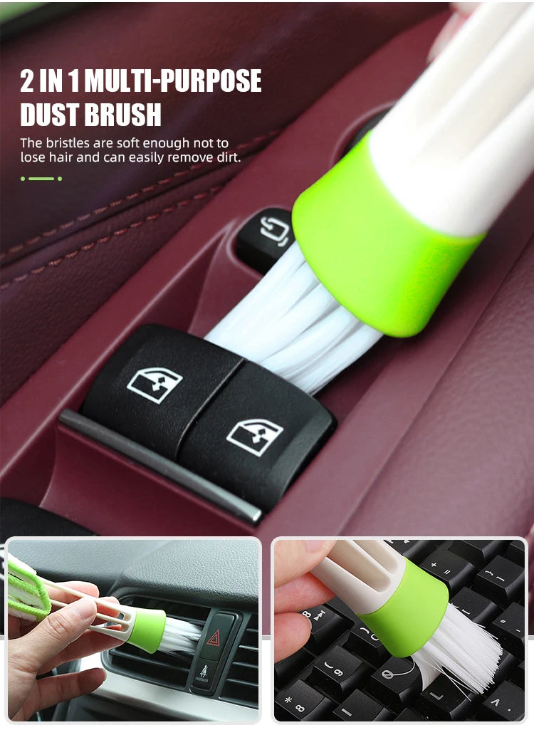 1PC Car Cleaning Brush - Detailing Accessories for Volkswagen Golf, Passat, Tiguan, Jetta, Polo, and More