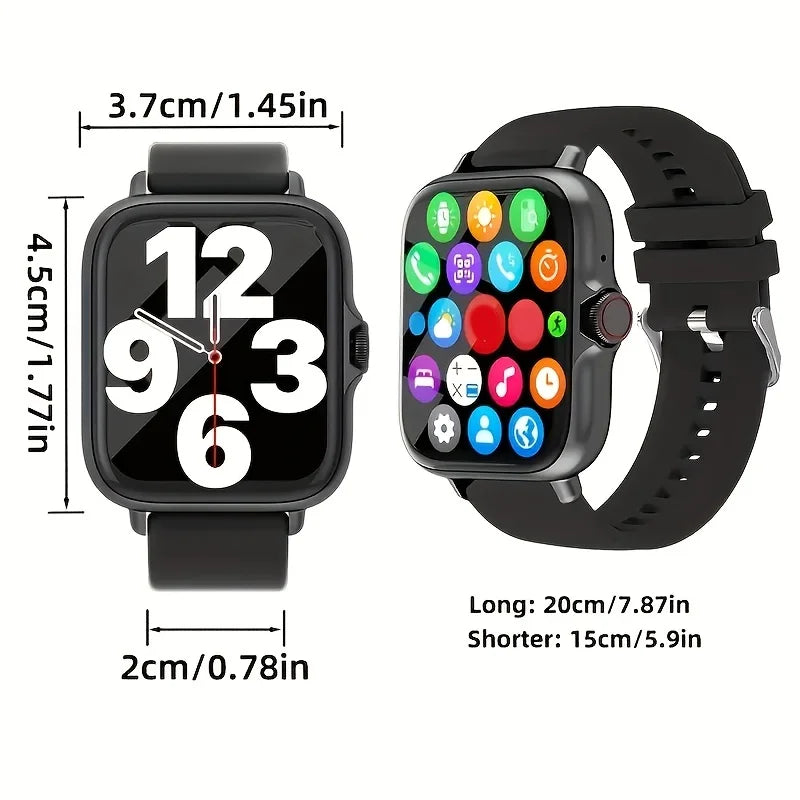 LOMAXFR Smart Watch – Wireless Calling, Multi-Sport Modes, Call & SMS Alerts for iPhone & Android