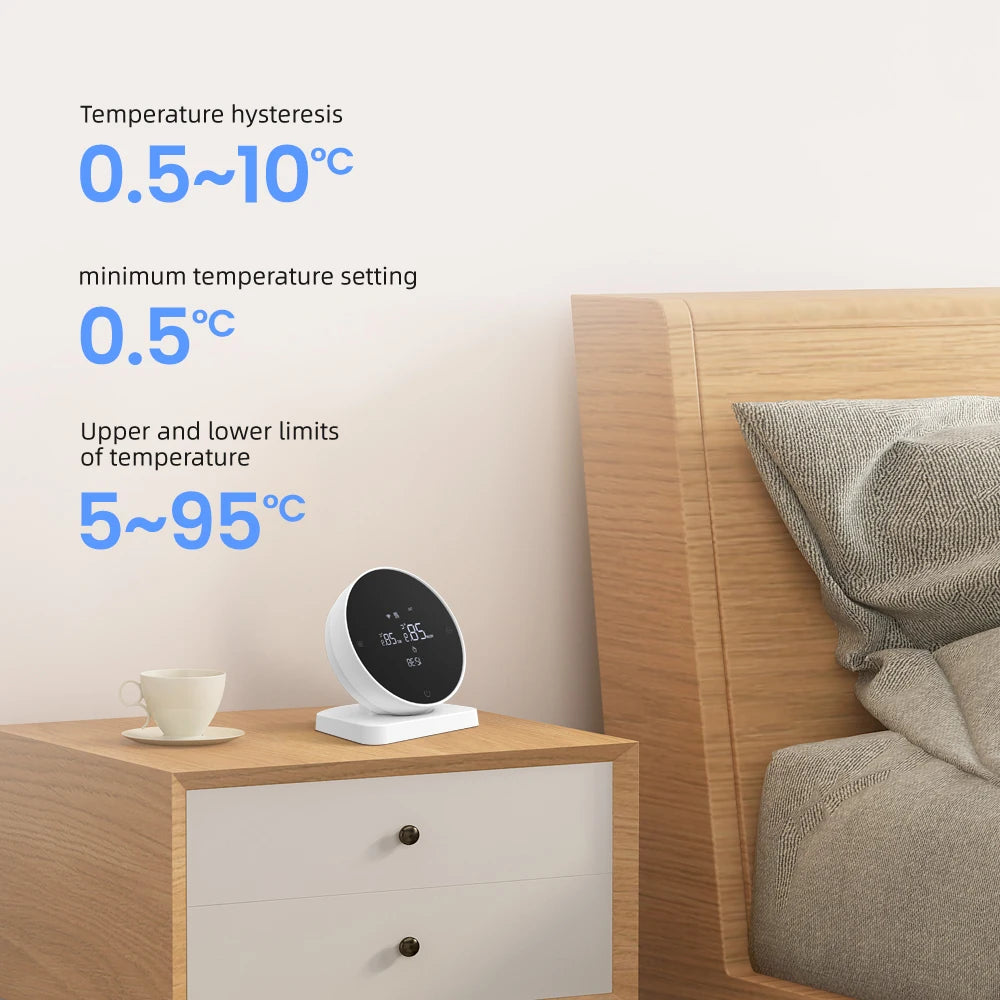 AVATTO Tuya WiFi Smart Thermostat，RF Wireless Receiver Temperature Controller ，For Water Gas Boiler Support Alexa Google Home