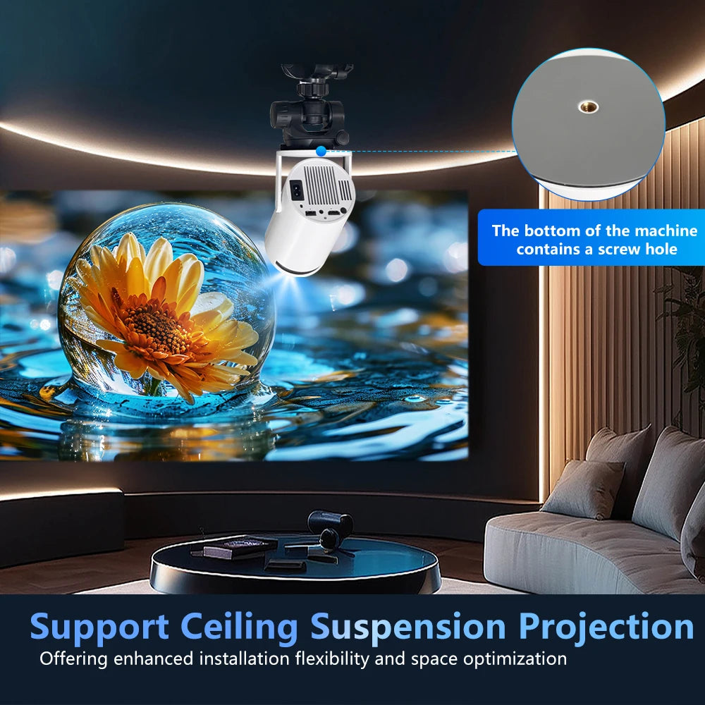 Magcubic HY300 PRO 4K Projector | Android 11, Dual WiFi 6, 260 ANSI Lumens, Bluetooth 5.0, Full HD 1080P Home & Outdoor Cinema