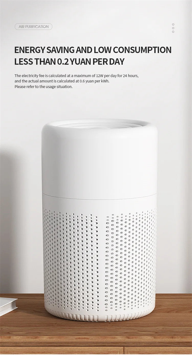 Air Purifier H13 True HEPA Filter 2-in-1 Deodorizing Air Cleaner for Home Allergies and Pets Hair,Smokers in Bedroom