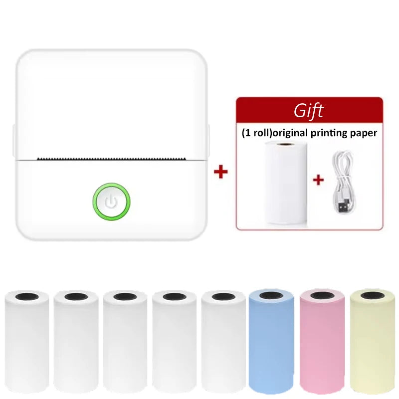 X6 mini printer portable sticker label Printer Bluetooth HD pocket thermal printer with paper for student note inkless printing