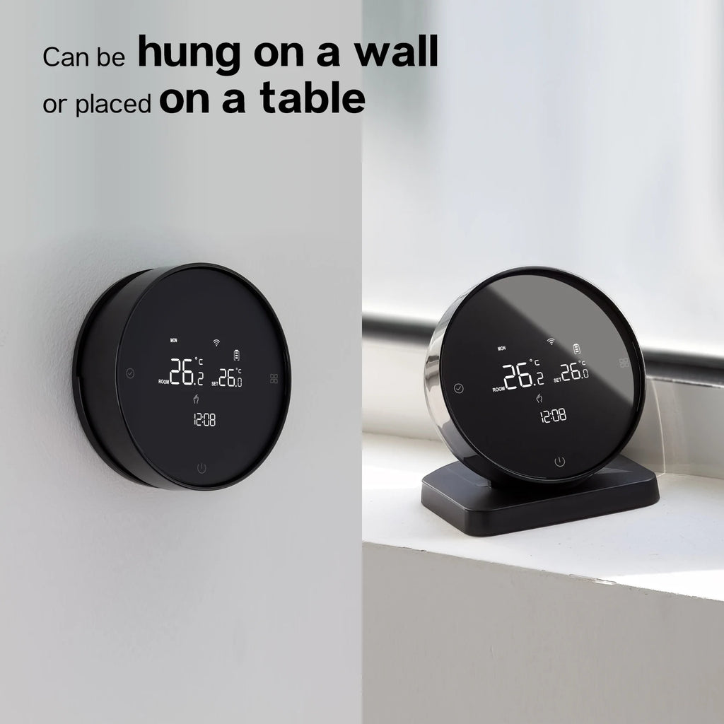 Beok Wireless Wifi Thermostat for Gas Boiler Heating Tuya Battrery RF Temperature Controller Alice Google Home