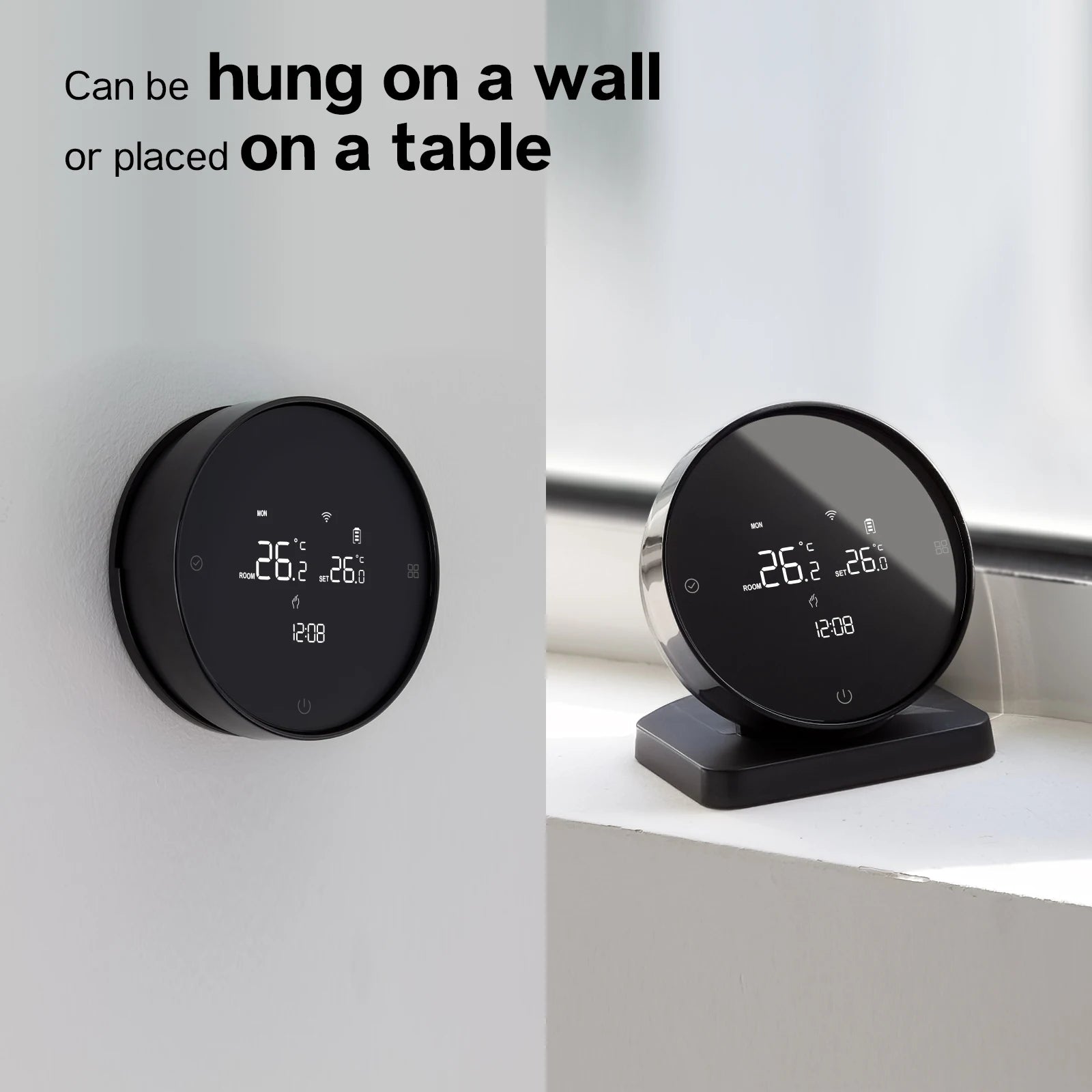 Beok Wireless Wifi Thermostat for Gas Boiler Heating Tuya Battrery RF Temperature Controller Alice Google Home