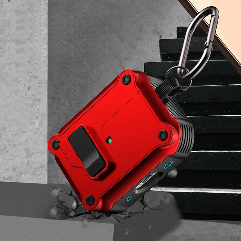 CASPTM Shockproof Case for AirPods Pro (2nd/3rd Gen) – Durable security lock cover for AirPods 3 and Pro 2 (2023).