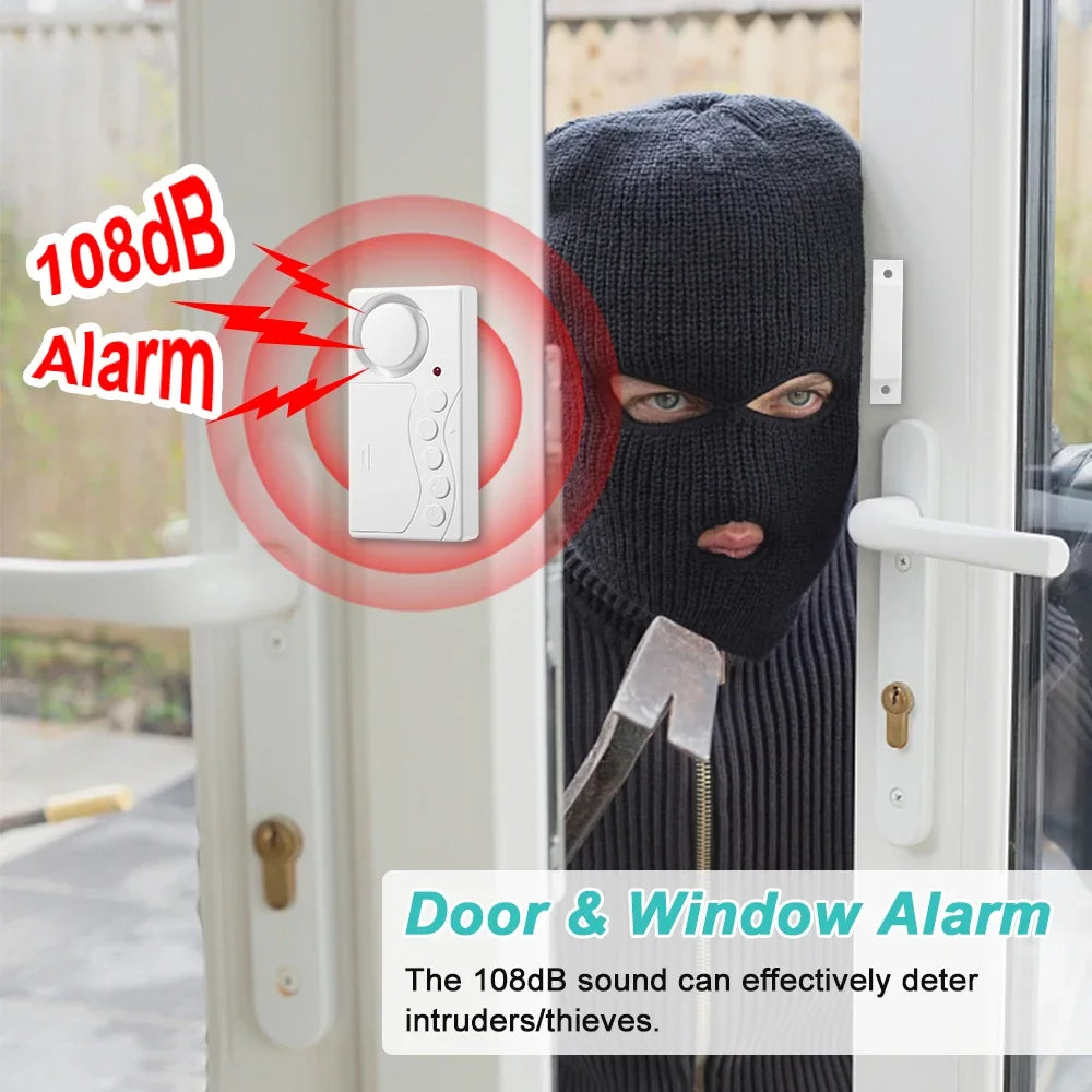 Wireless Window Door Sensor Smart Home Automation Time Delay Alarm Window Open Closed Door Security Anti-theft Sensor