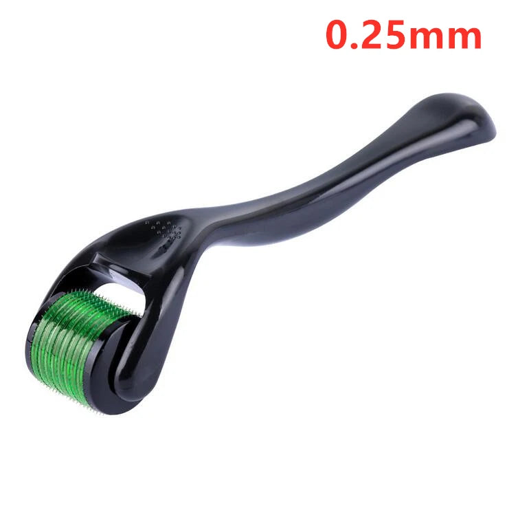 Derma Roller for Skin, Beard & Hair Growth – 540 Needles (0.2mm/0.25mm/0.3mm) Micro Needle Roller, Facial & Body Treatment, Includes Storage Case