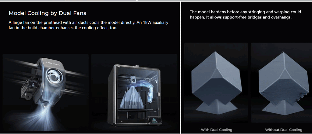 Creality K1 Max 3D Printer 600mm /s Printing Speed Dual-gear Direct Drive Extruder 300x300x300MM