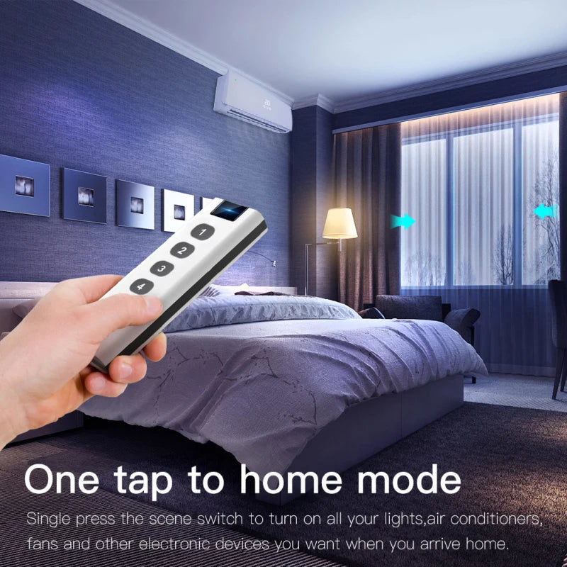 Tuya ZigBee Smart Scene Switch – 1-4 Gang Portable Mini Remote Control for Smart Home Automation