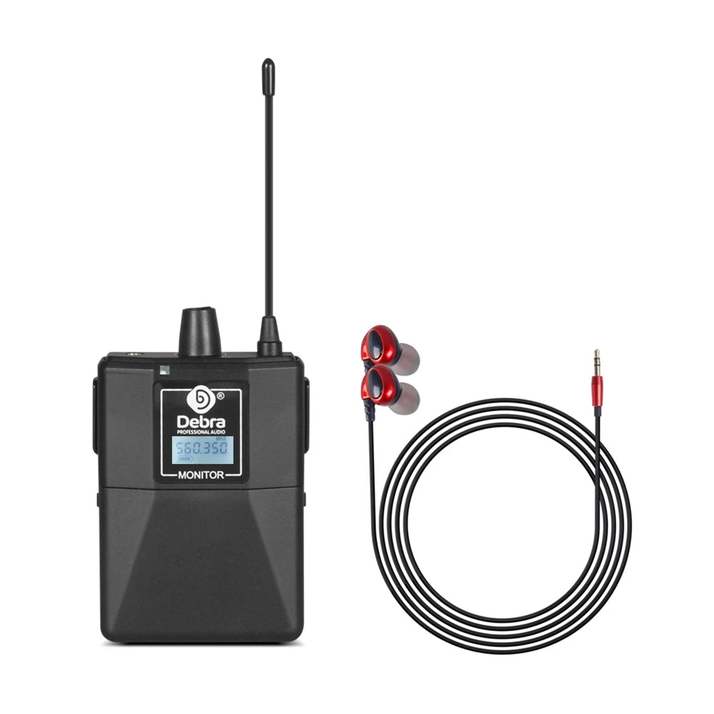Debra ER-202 Stage Audio UHF Wireless In Ear Monitor System With Multiple Transmitter For Stage Performance Singer