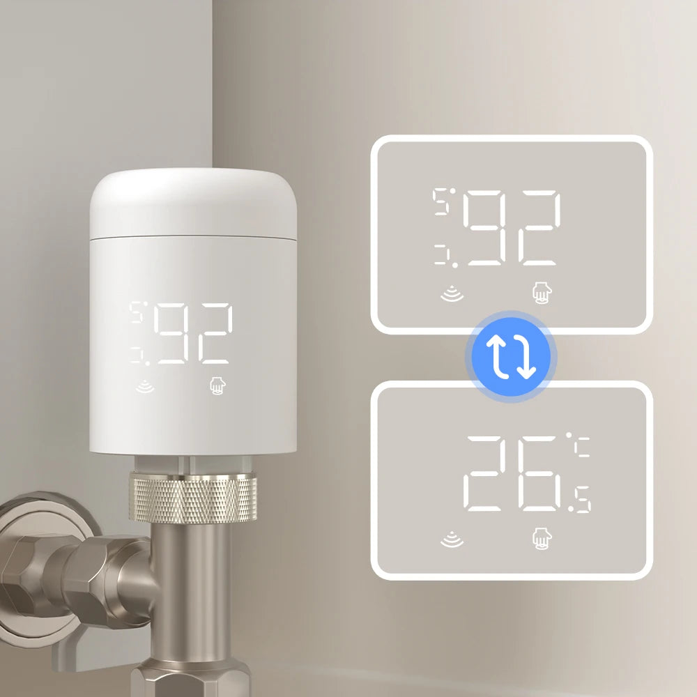 AVATTO Tuya 1-6PCS Wifi TRV Radiator Actuator Valve Thermostatic Radiator Valve Temperature Controller Support Alexa Google Home