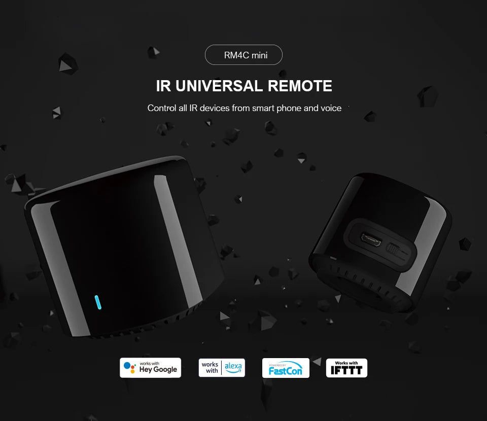 BroadLink RM4 Mini IR WiFi Smart Home Automation Universal Remote Control Bestcon RM4C Controller Works Alexa Google Assistant