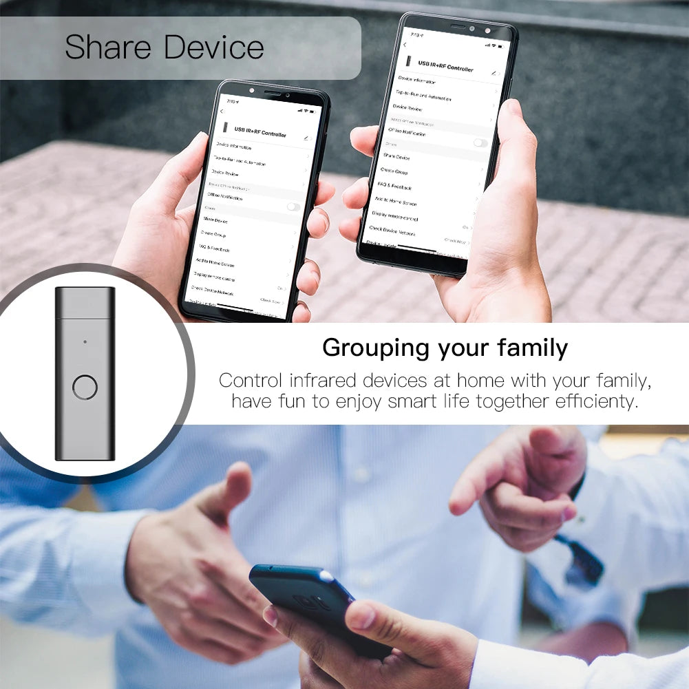 Wifi IR RF Remote Control Universal Go Wireless USB Infrared For TV DVD Fan Tuya Smart Life Alexa Google Home Automation Moes