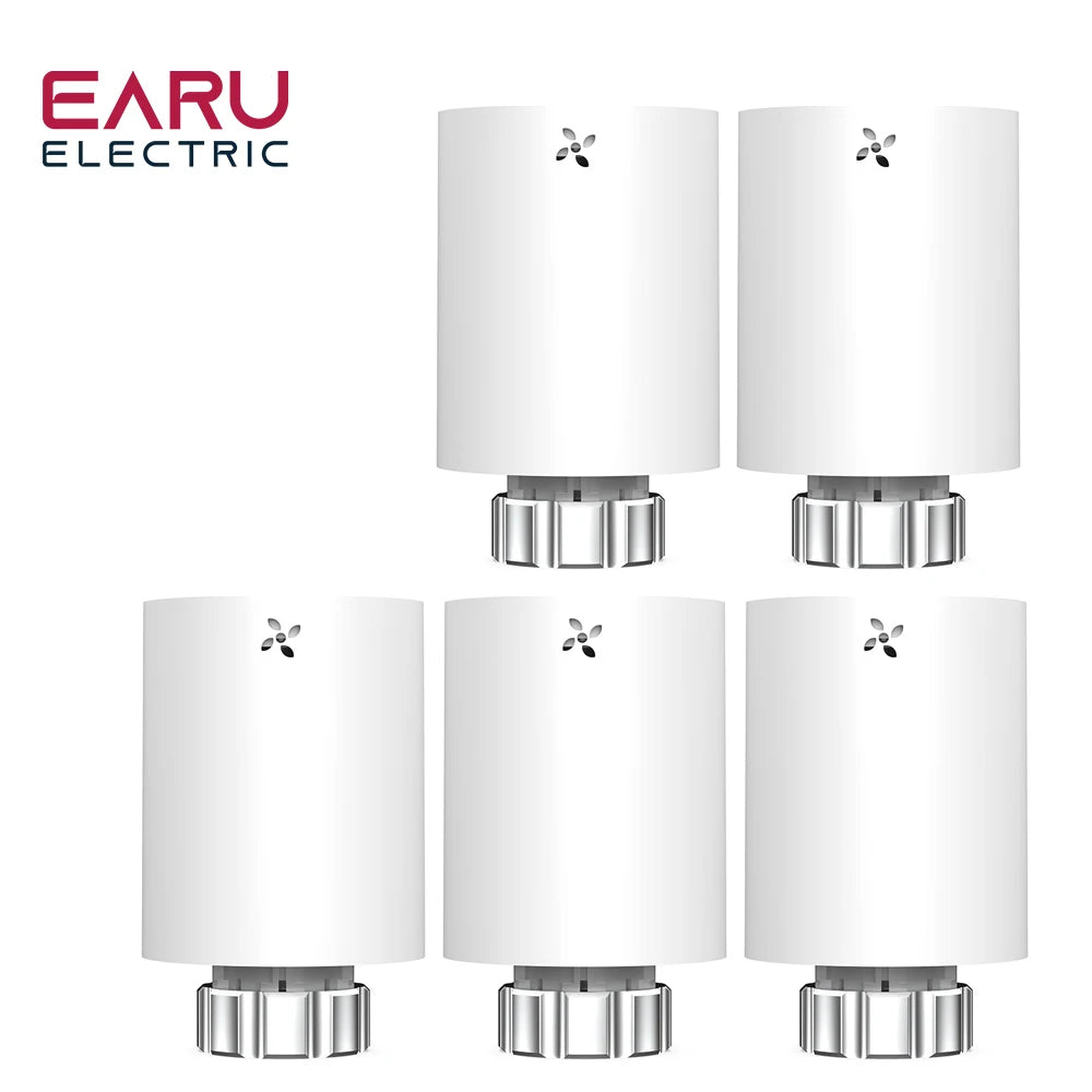 Tuya Smart ZigBee Radiator Actuator TRV Programmable Thermostatic Radiator Valve App Remote Temperature Controller Support Alexa
