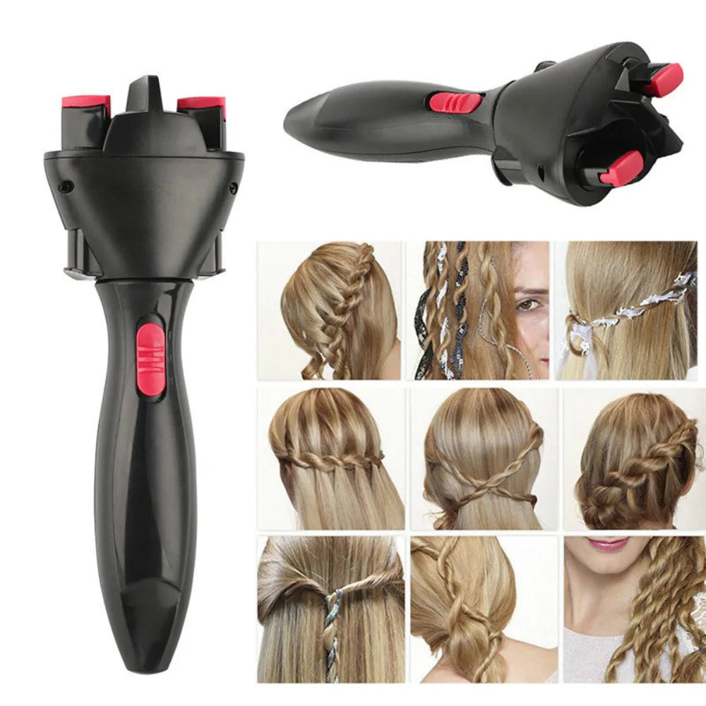 Automatic Hair Braider – Electric Twist Braider Knitting Machine for DIY Hair Styling, Automatic Hair Styling Tool
