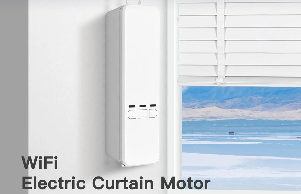 Tuya WiFi Smart Motor for Electric Roller Blinds & Shades - RF Remote Kit, Smart Life App Control, Compatible with Alexa/Google Home