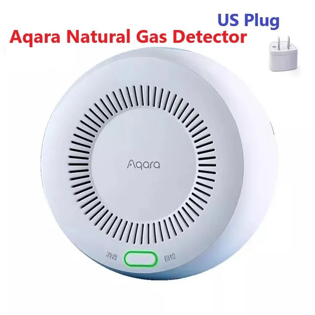 Aqara Smart Natural Gas Detector Zigbee 3.0 Smoke Alarm Kit Intelligent Linkage Home Security Work with Aqara Hub Homekit APP