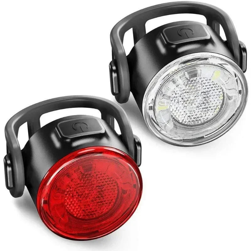 Waterproof LED Bicycle Taillight - Battery-Powered Rear Warning Light for MTB & Road Cycling