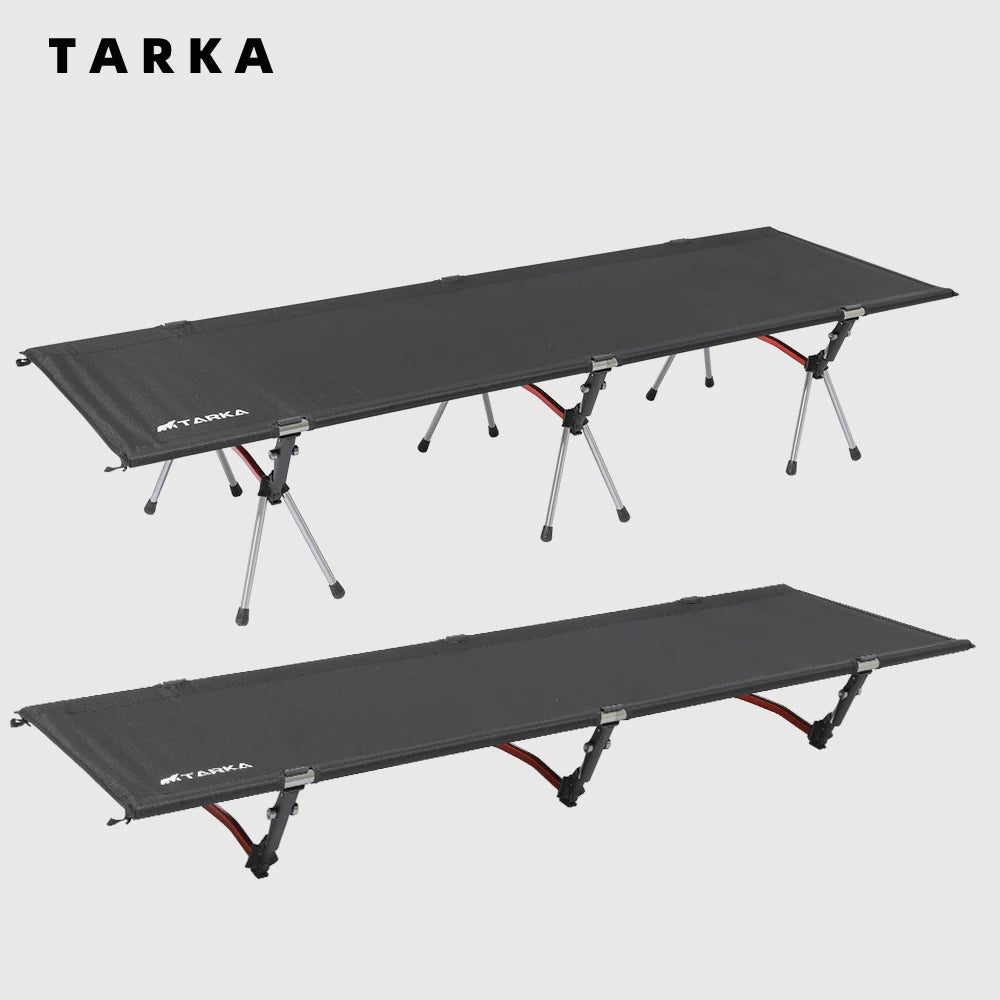 TARKA Lightweight Collapsible Camping Cot - Portable Foldable Sleeping Bed for Backpacking, Hiking, and Outdoor Single Use