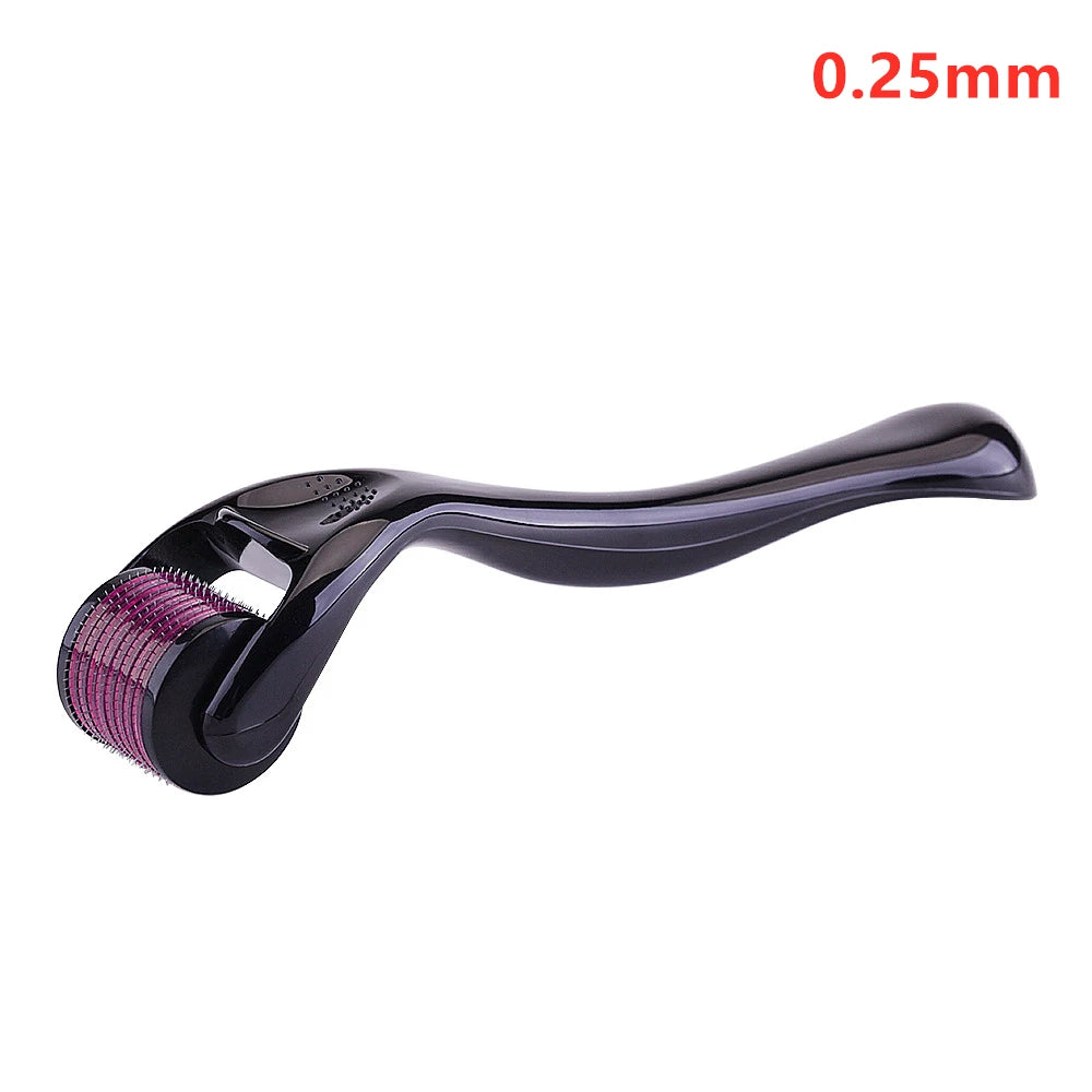 Derma Roller for Skin, Beard & Hair Growth – 540 Needles (0.2mm/0.25mm/0.3mm) Micro Needle Roller, Facial & Body Treatment, Includes Storage Case