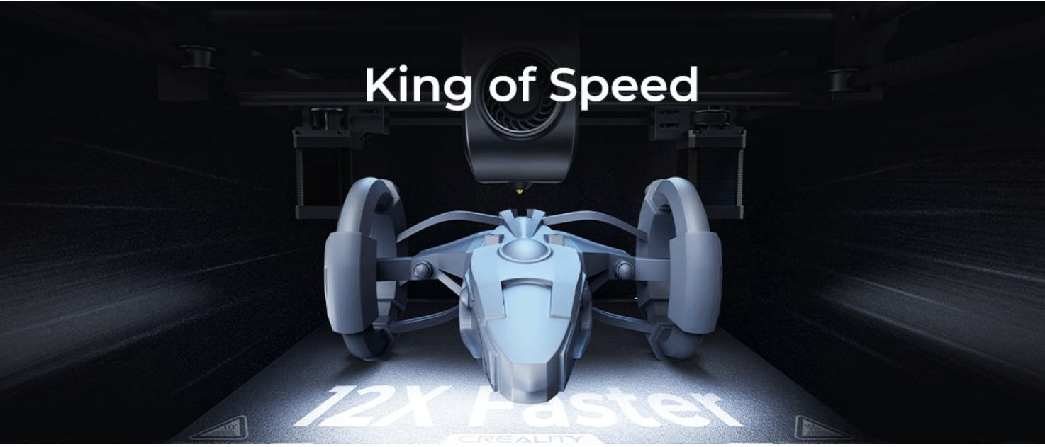 Creality K1 Max 3D Printer 600mm /s Printing Speed Dual-gear Direct Drive Extruder 300x300x300MM