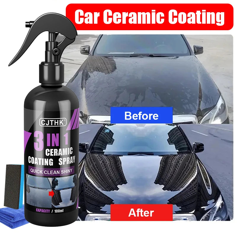 CJTHK Ceramic Nano Coating - Hydrophobic Paint Protection and Polishing Agent for Long-Lasting Car Shine