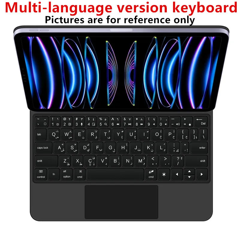 HUWEI Magic Keyboard for iPad Pro 11" & 12.9", iPad Air 4/5, iPad 10th Gen | Smart Cover Magnetic Case with Trackpad