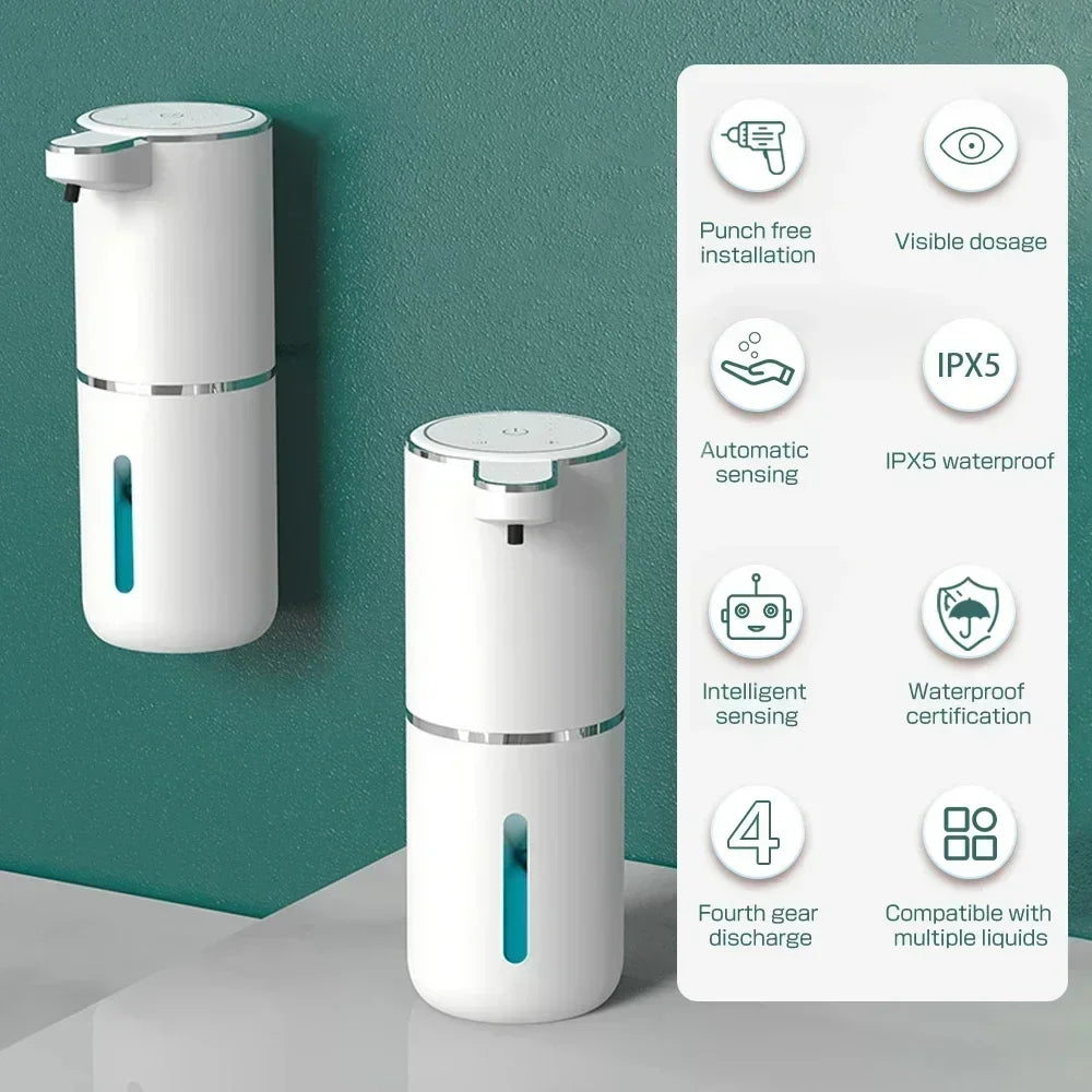 Xiaomi 380ML Automatic Foam Soap Dispenser P11 | Smart Hand Washing Machine with USB Charging – White ABS Material