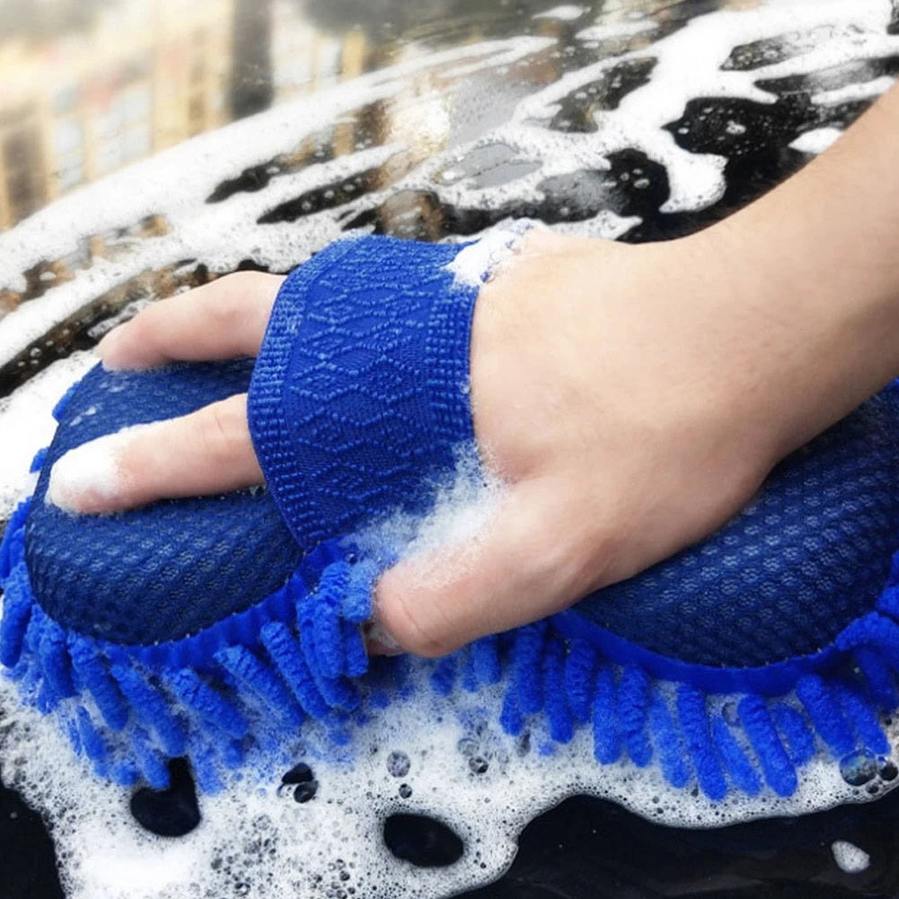 Premium Microfiber Car Wash Sponge - Scratch-Free Cleaning Tool for Cars, Floors, and Polishing - Durable, Absorbent, and Dust-Resistant