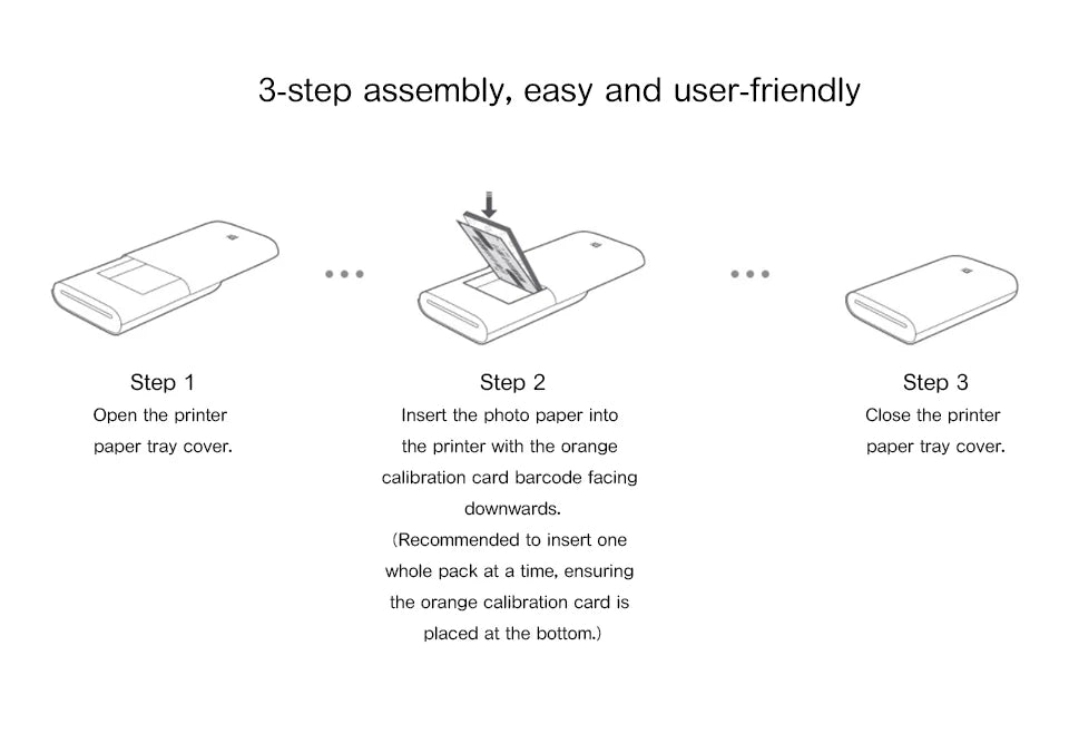 Xiaomi Portable Mini Pocket Photo Printer | Wireless Bluetooth Thermal Printer with AR Video and ZINK Self-Adhesive Color Paper